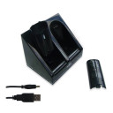 Blue Light Charge Station In Black For Nintendo Wii1